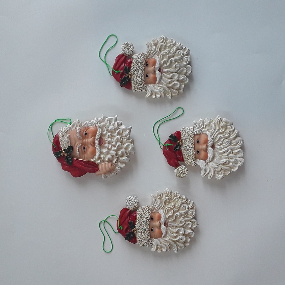 Adorable Santa resin faces - Picture 2 of 2